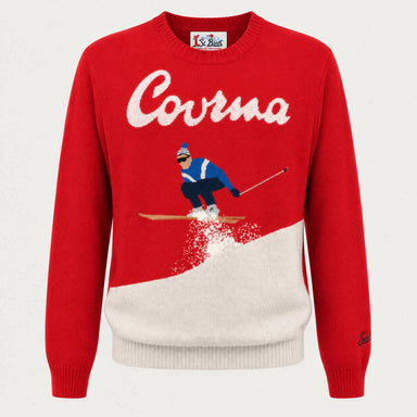 MC2 Saint Barth mens courma jump sweater in red - product front