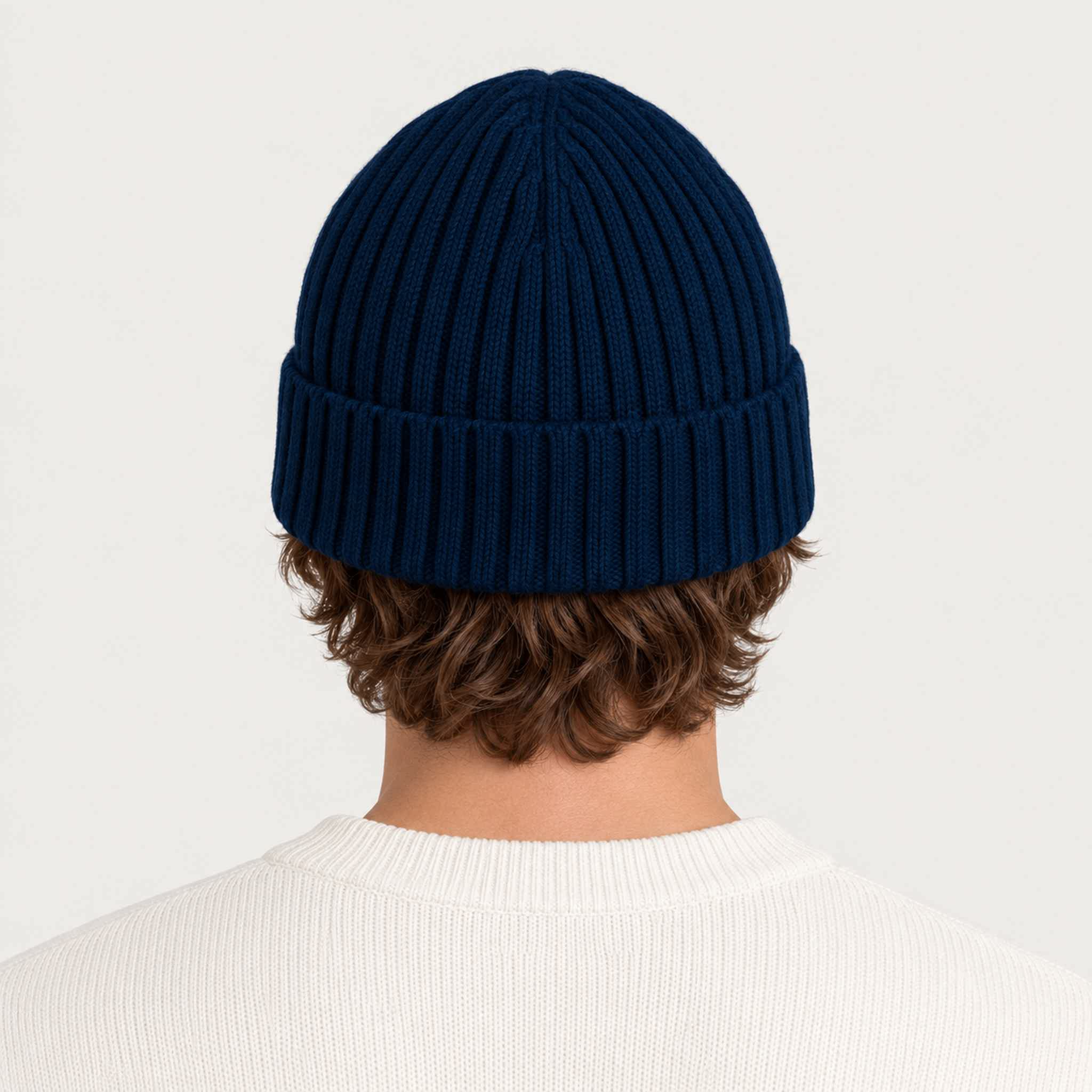 MC2 Saint Barth unisex courmayeur beanie in navy - male back