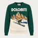 MC2 Saint Barth mens dolomiti skier sweater in green - product front