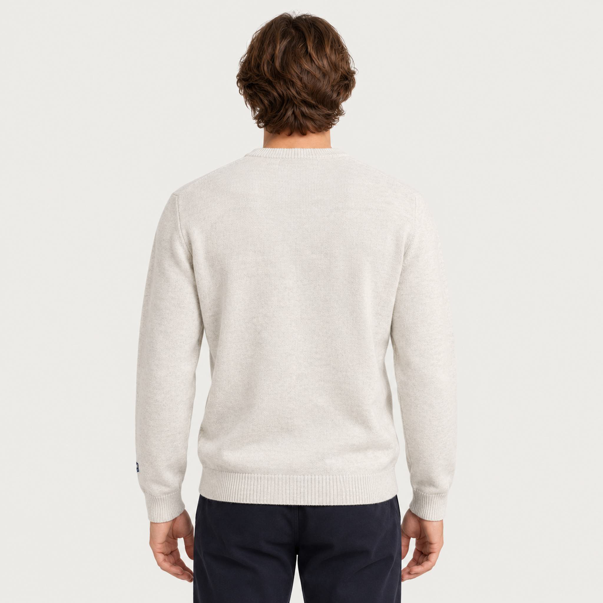 MC2 Saint Barth mens kitzbuhel skier sweater in white - model back