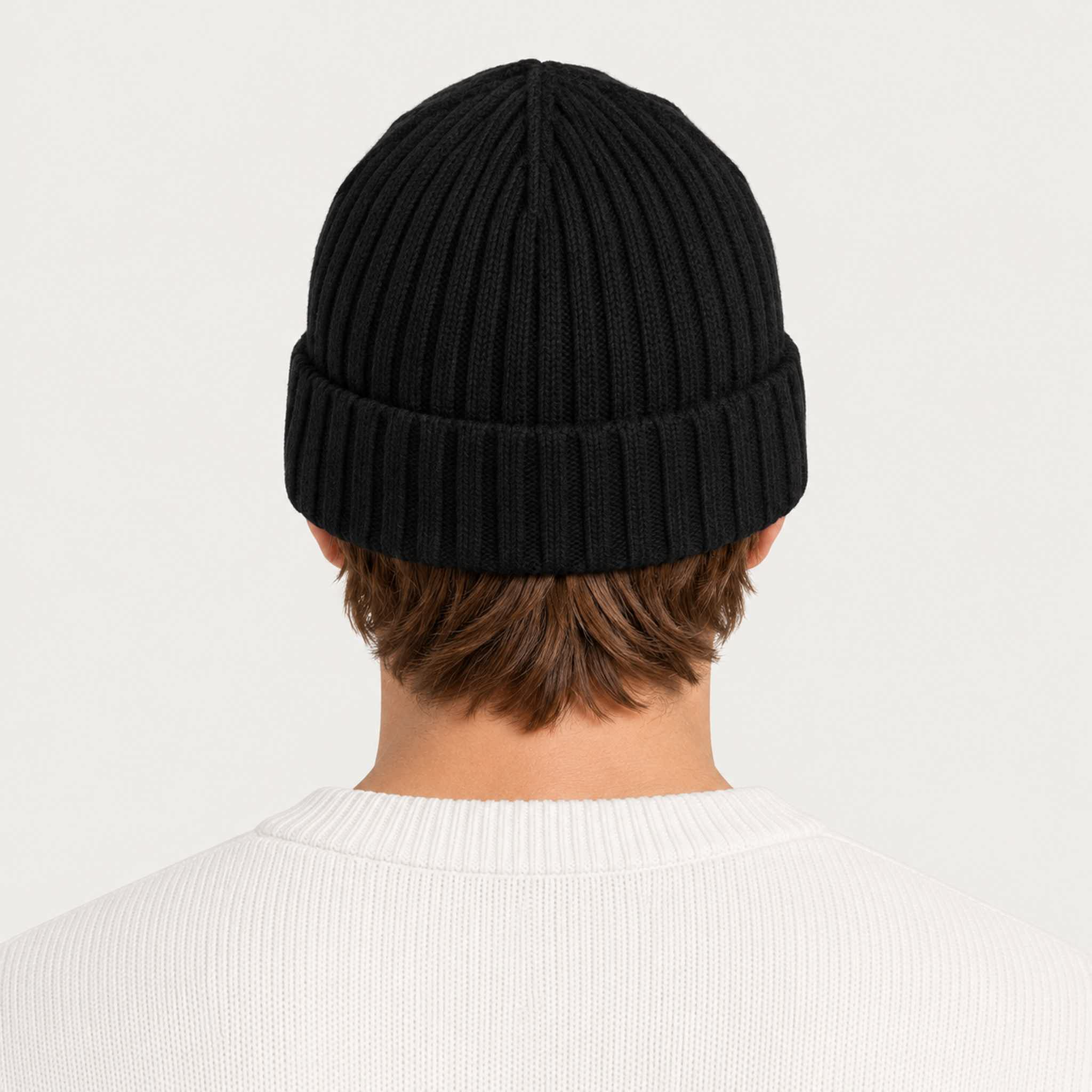 MC2 Saint Barth unisex moritz beanie in black - male back