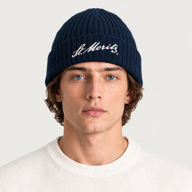 MC2 Saint Barth unisex moritz beanie in navy - male front