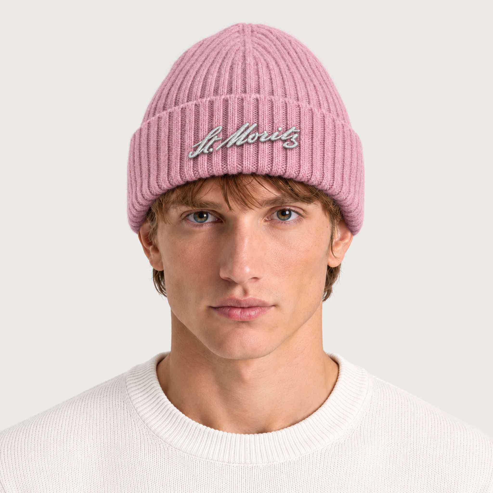 MC2 Saint Barth unisex moritz beanie in pink - male front