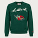 MC2 Saint Barth mens moritz bobsleigh sweater in green - product front