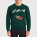 MC2 Saint Barth mens moritz bobsleigh sweater in green - model front