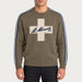 MC2 Saint Barth mens moritz cross sweater in green - model front