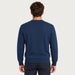 MC2 Saint Barth mens moritz postcard sweater in navy - model back