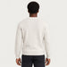 MC2 Saint Barth mens moritz postcard sweater in white - model back