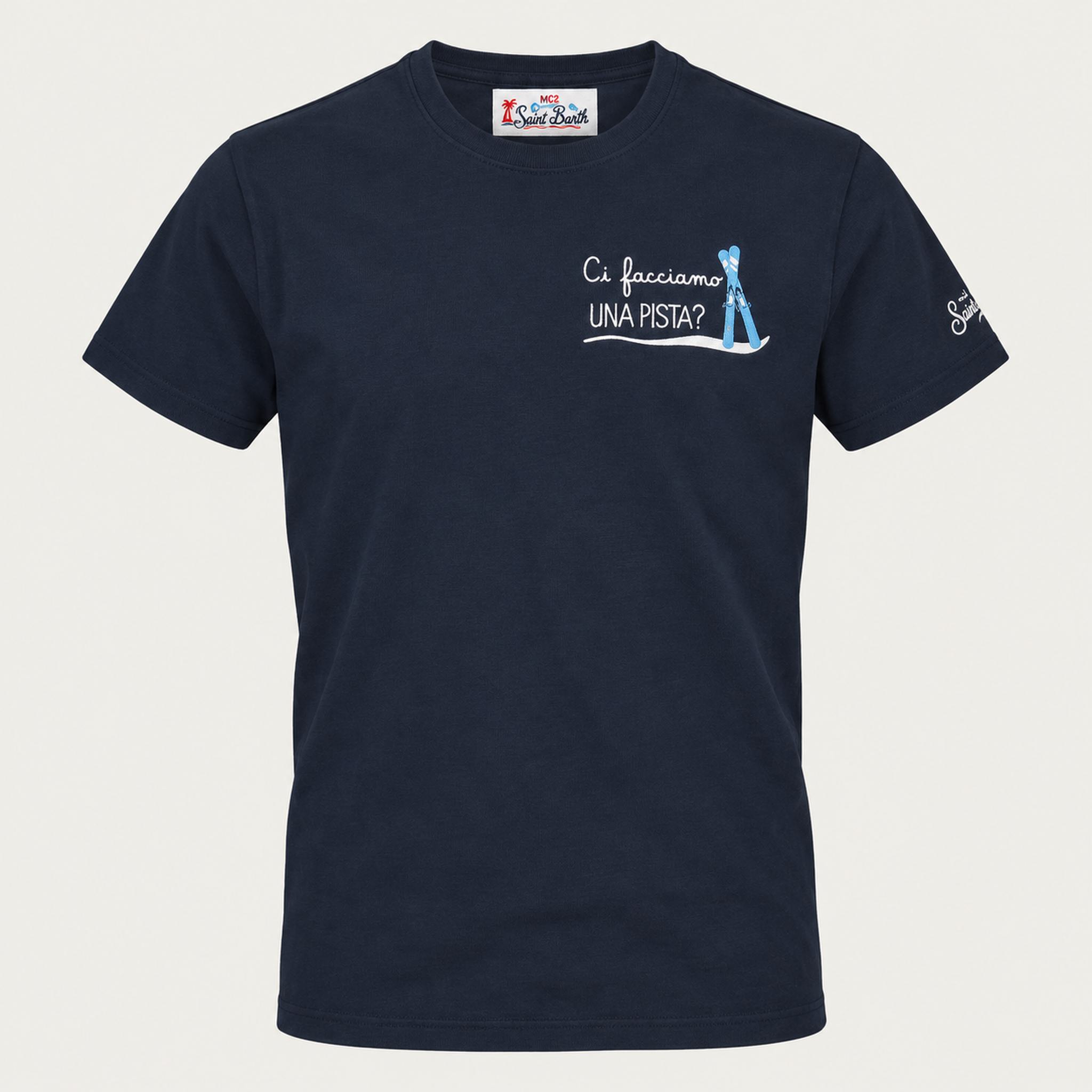 MC2 Saint Barth mens piste t shirt in navy - product front