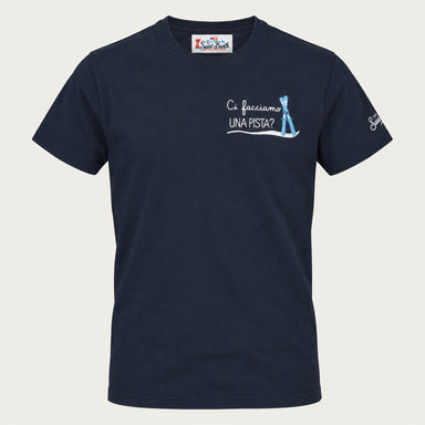 MC2 Saint Barth mens piste t shirt in navy - product front