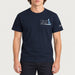MC2 Saint Barth mens piste t shirt in navy - model front