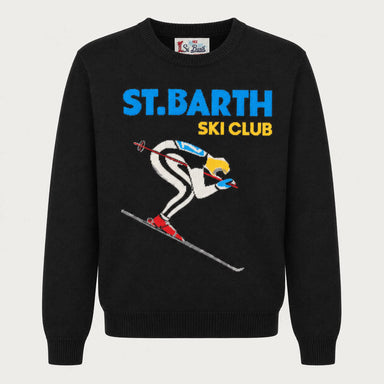 MC2 Saint Barth mens ski club sweater in black - product front
