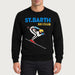 MC2 Saint Barth mens ski club sweater in black - model front