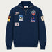 MC2 Saint Barth mens ski patch sweater in navy - product front