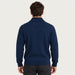 MC2 Saint Barth mens ski patch sweater in navy - model back