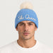 MC2 Saint Barth unisex ski queen beanie in blue - male front