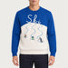MC2 Saint Barth mens skiers sweater in blue - model front