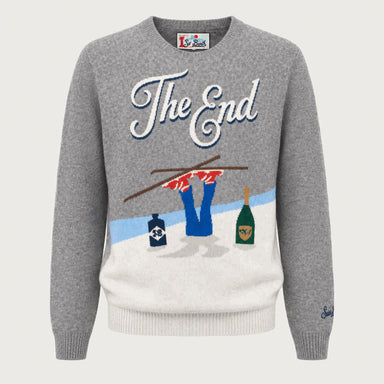 MC2 Saint Barth mens the end skier sweater in grey - product front