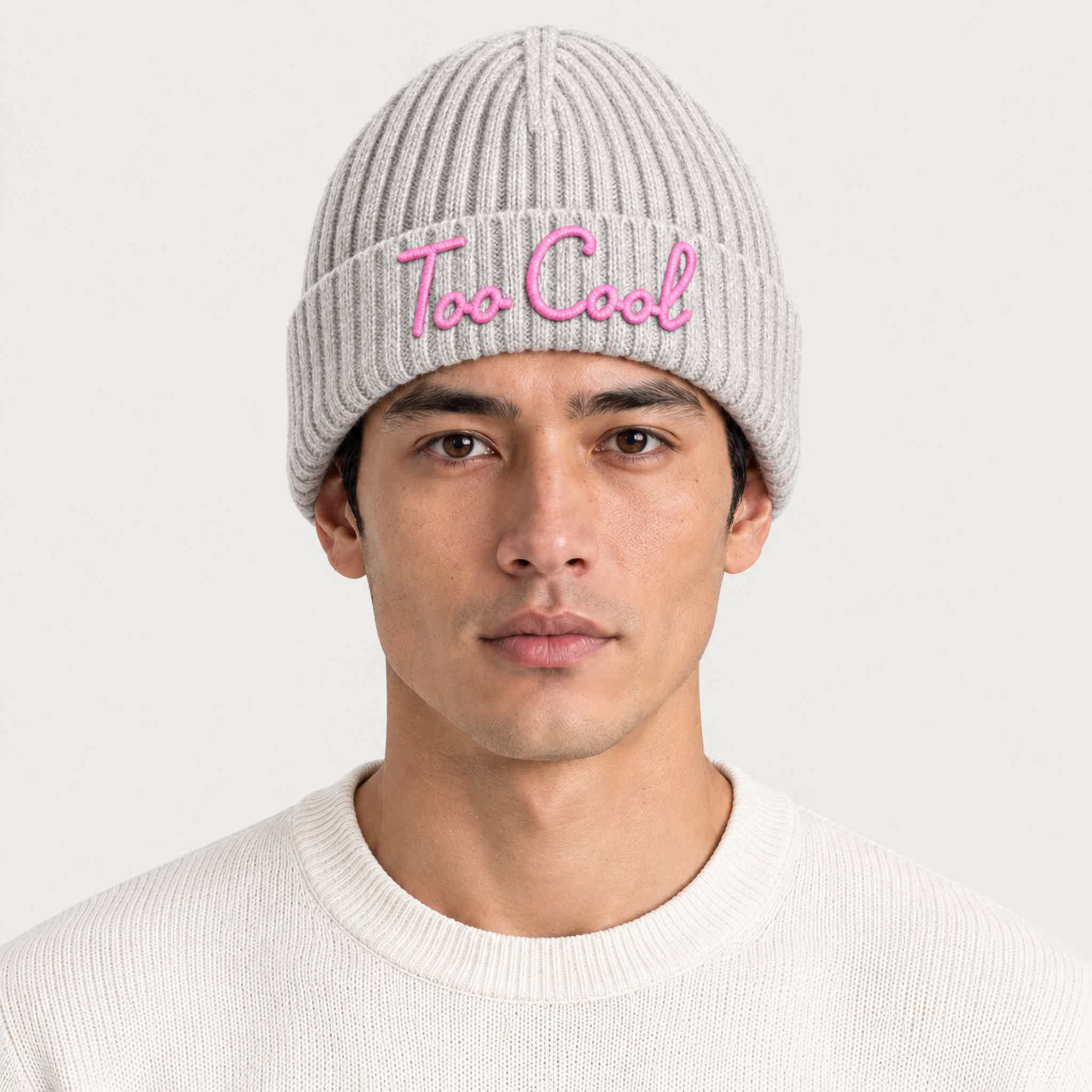 MC2 Saint Barth unisex too cool beanie in white - male front