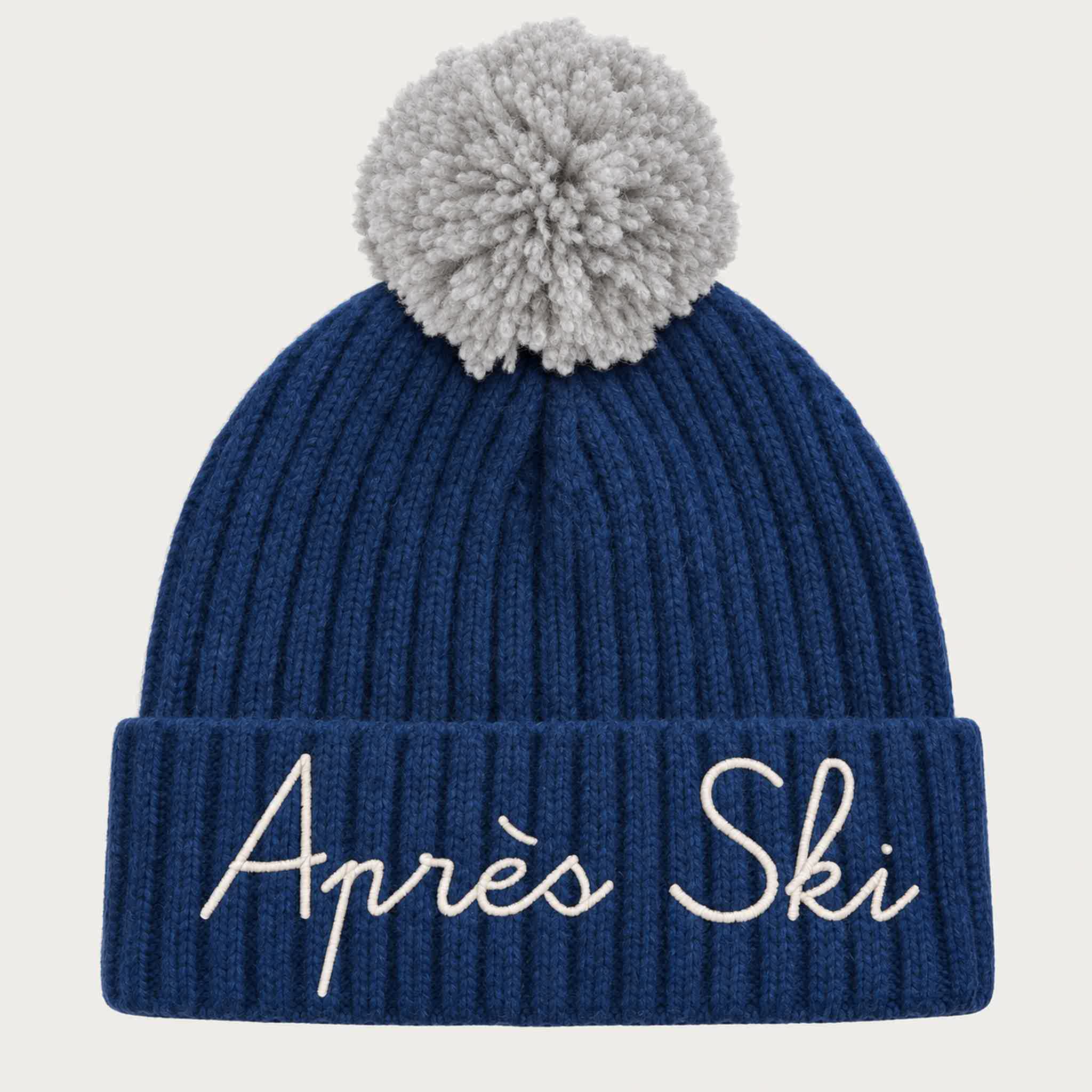 MC2 Saint Barth unisex apres ski beanie in denim blue - product front