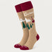 MC2 Saint Barth unisex courma ski socks in brown - product front