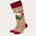 MC2 Saint Barth unisex courma ski socks in brown - product side