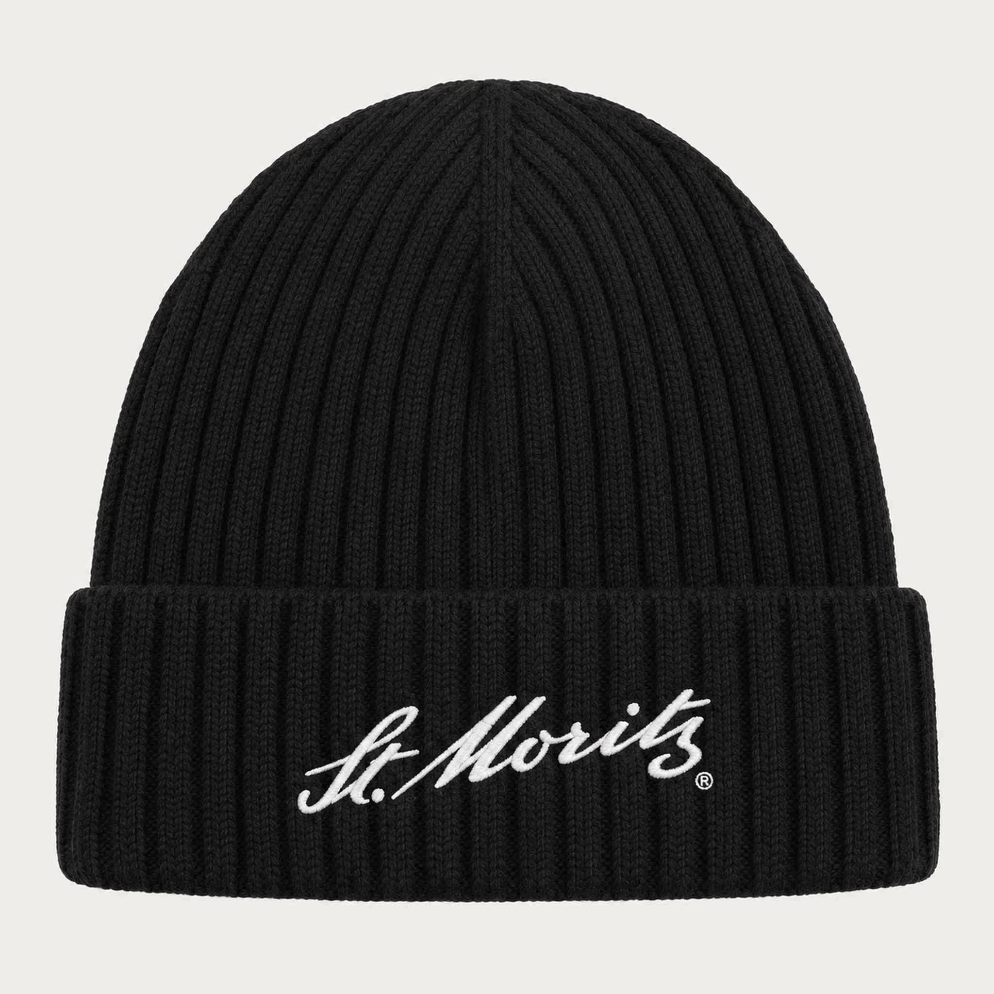 MC2 Saint Barth unisex moritz beanie in black - product front