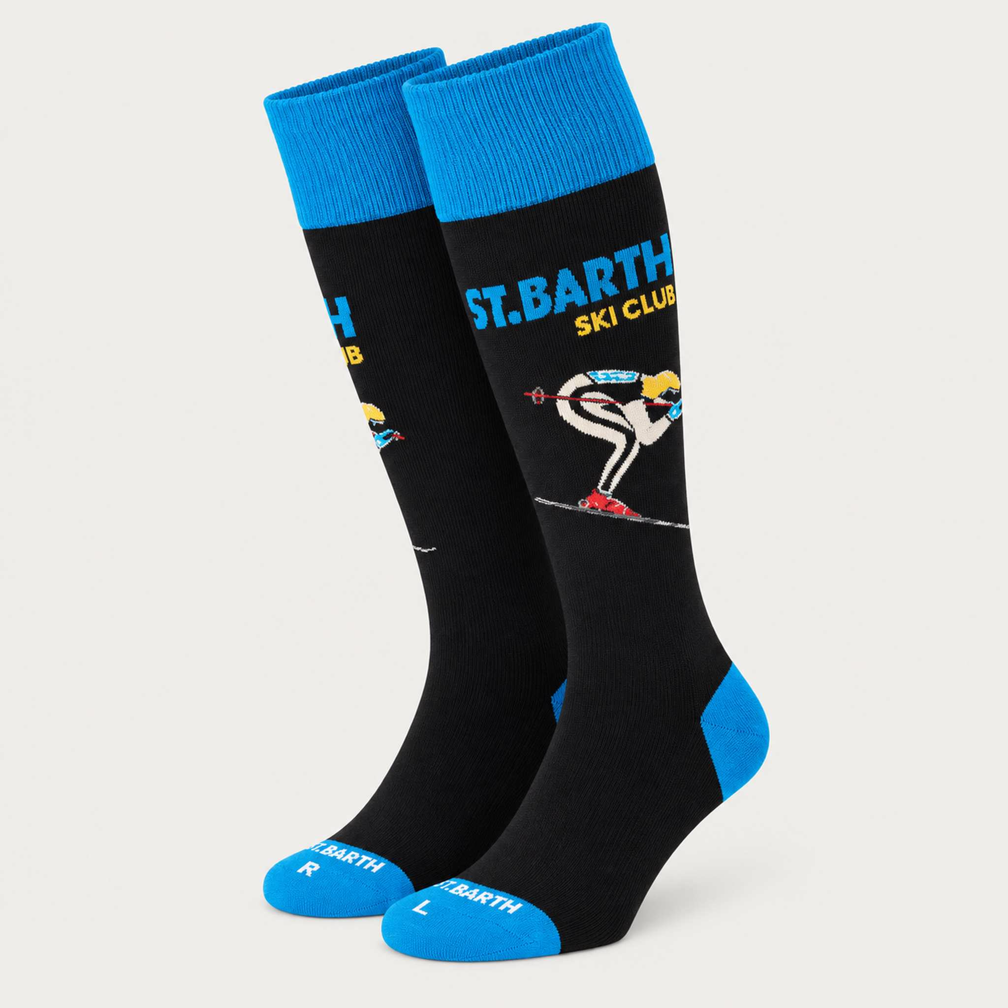 MC2 Saint Barth unisex ski club ski socks in black - product front