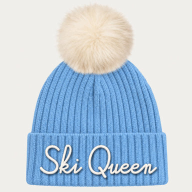 MC2 Saint Barth unisex ski queen beanie in blue - product front