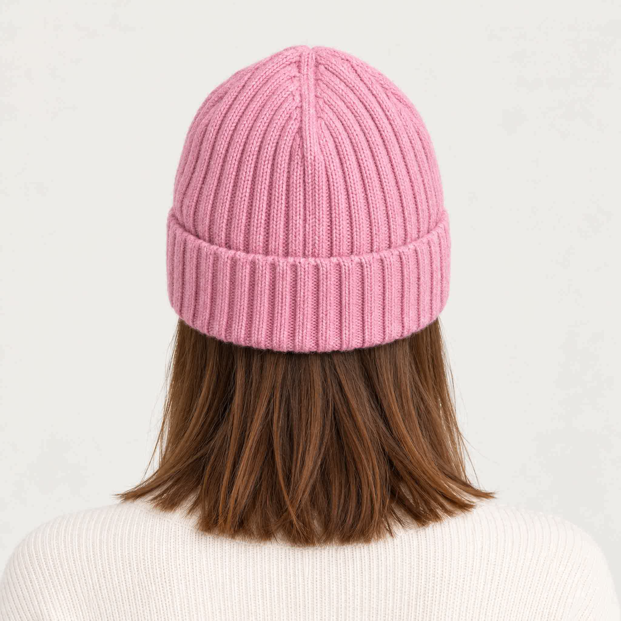 MC2 Saint Barth unisex apres chic beanie in pink - female back