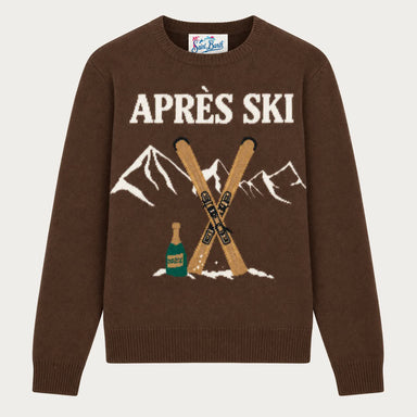 MC2 Saint Barth womens apres ski sweater in brown - product front