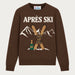 MC2 Saint Barth womens apres ski sweater in brown - product front