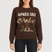 MC2 Saint Barth womens apres ski sweater in brown - model front