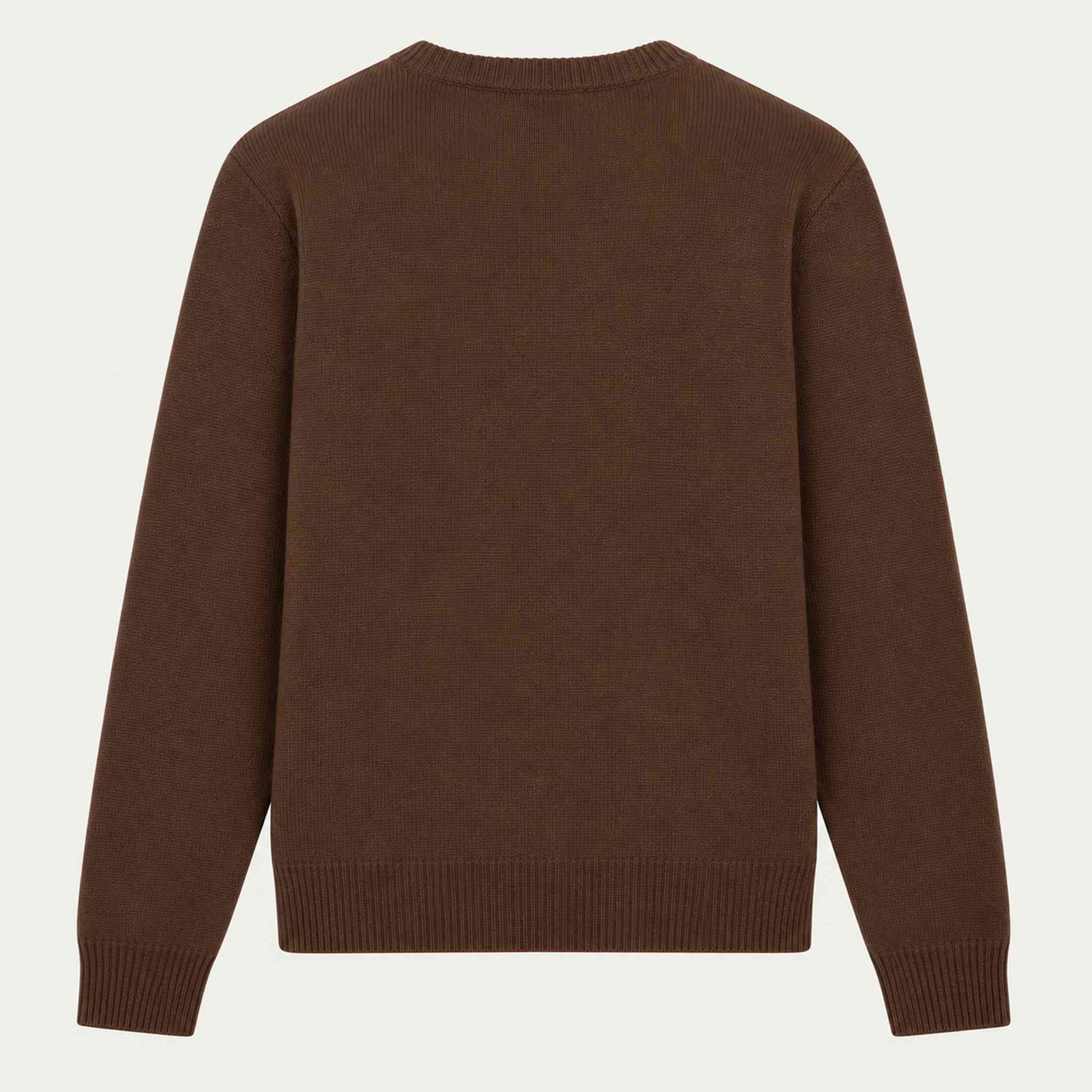 MC2 Saint Barth women's Apres Ski Sweater in Brown, back.