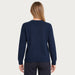 MC2 Saint Barth womens apres ski sweater in navy - model back