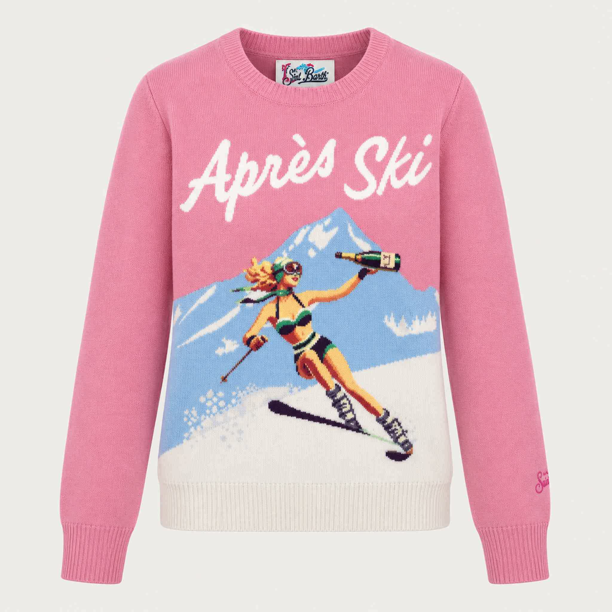 MC2 Saint Barth womens apres ski toast sweater in pink - product front