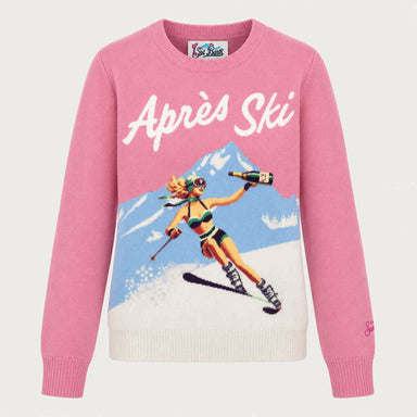 MC2 Saint Barth womens apres ski toast sweater in pink - product front