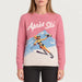 MC2 Saint Barth womens apres ski toast sweater in pink - model front