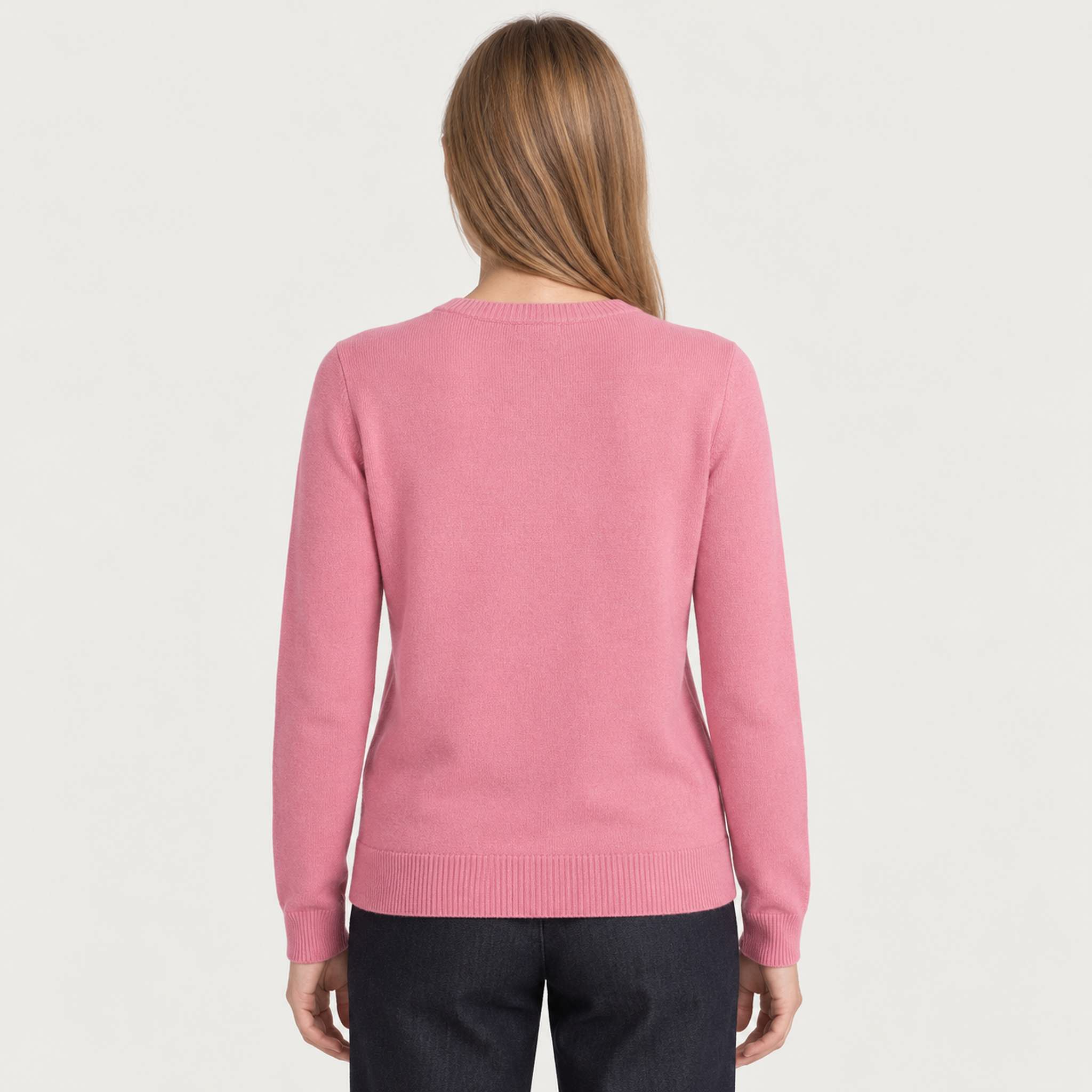 MC2 Saint Barth womens apres ski toast sweater in pink - model back