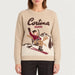 MC2 Saint Barth womens cortina queen sweater in natural - model front