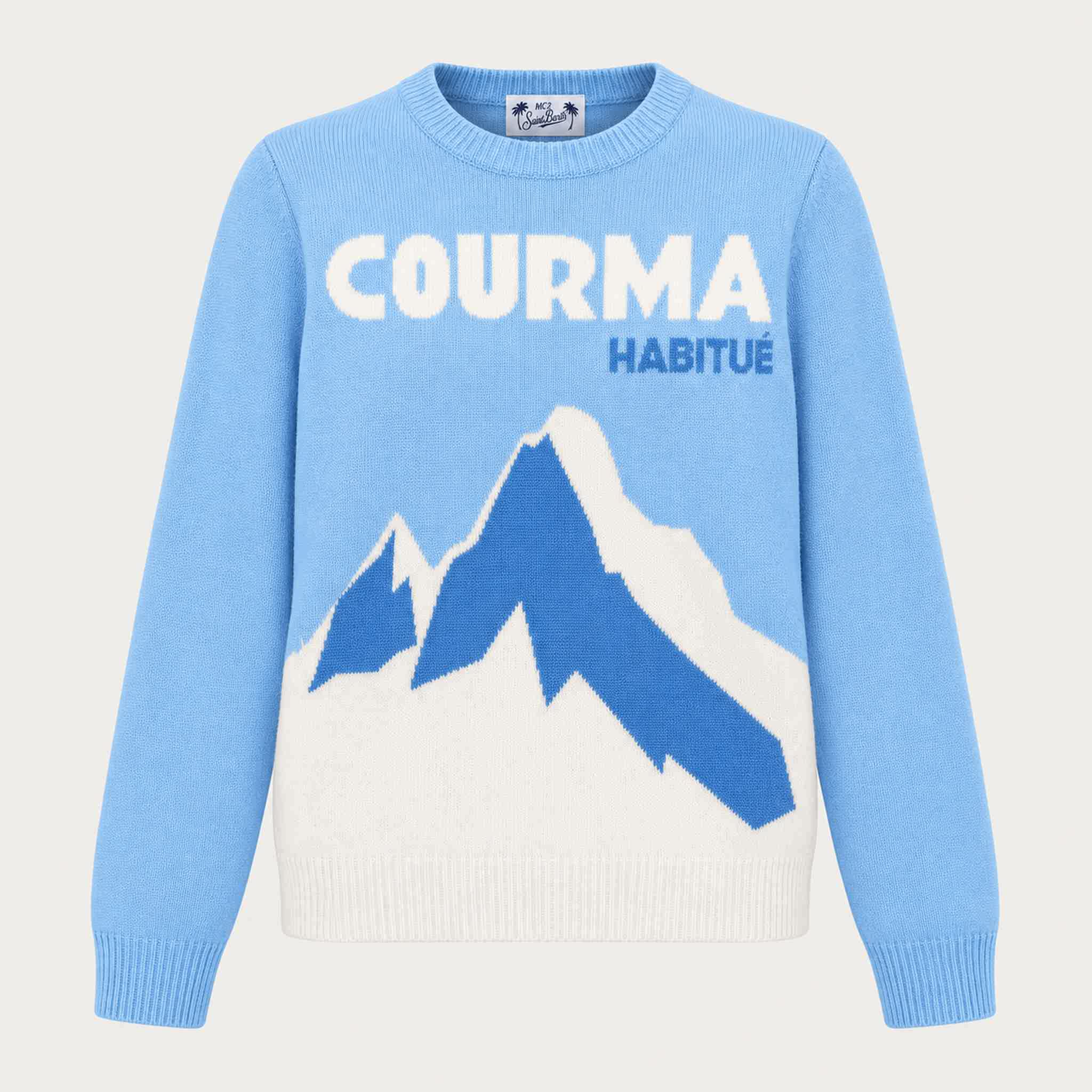 MC2 Saint Barth womens courma sweater in blue - product front