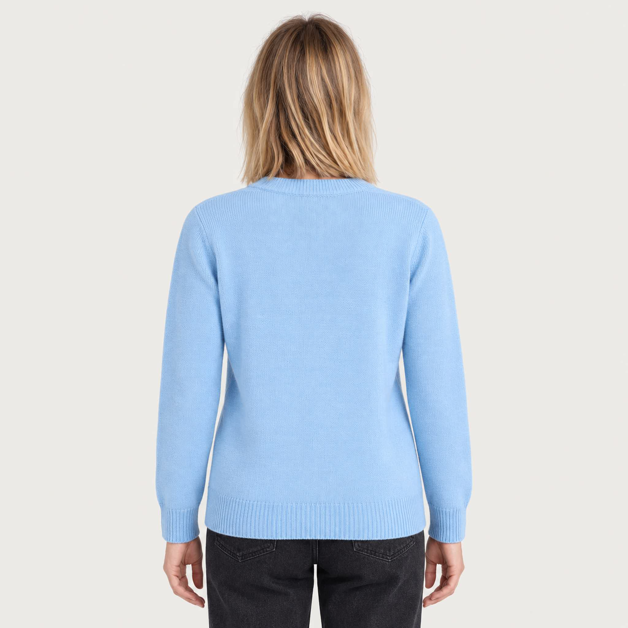 MC2 Saint Barth womens courma sweater in blue - model back