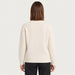 MC2 Saint Barth womens love ski sweater in white - model back