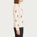 MC2 Saint Barth women's Love Ski Sweater, model side.