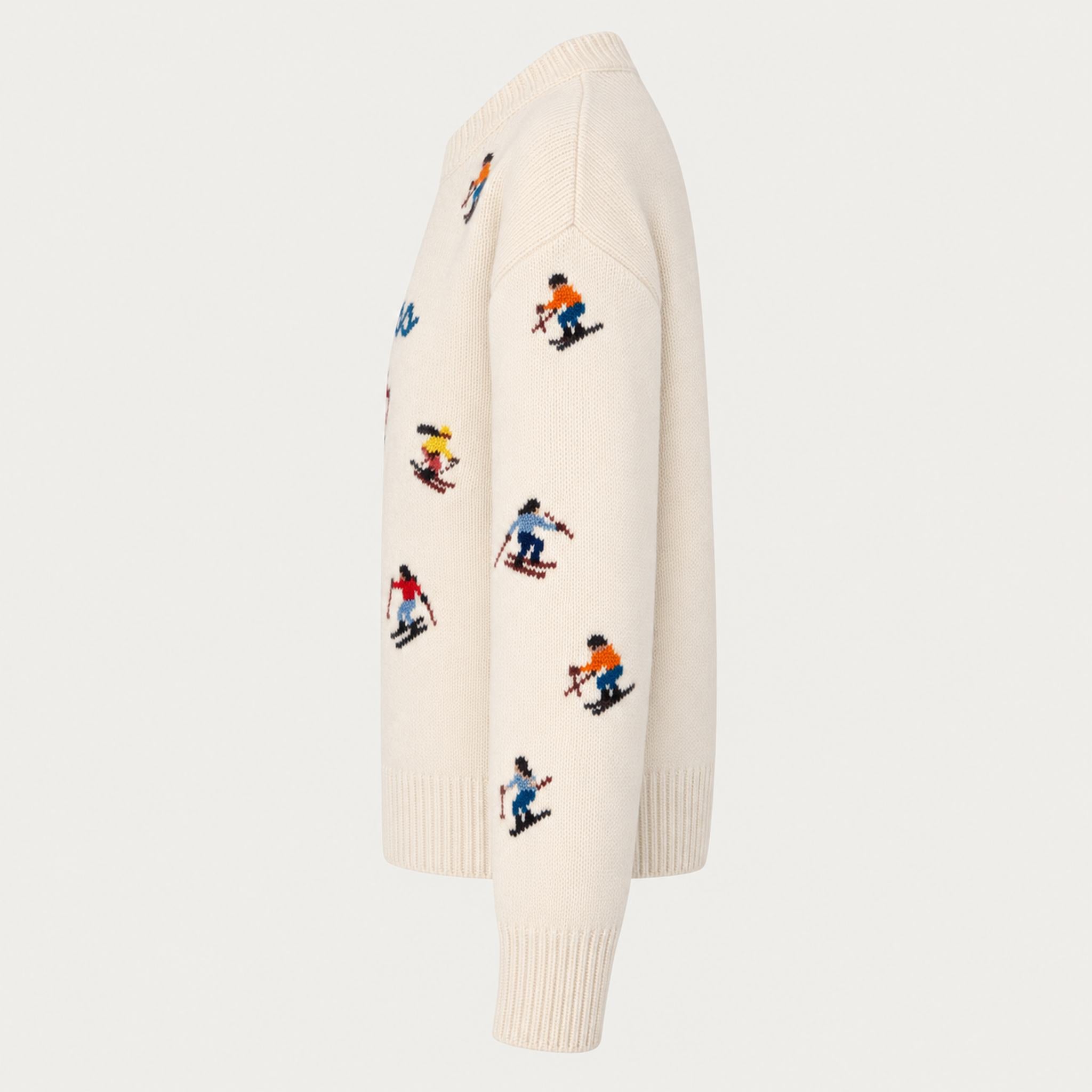 MC2 Saint Barth women's Love Ski Sweater, side.