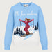 MC2 Saint Barth womens mi fav volare sweater in blue - product front