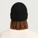 MC2 Saint Barth unisex moritz beanie in black - female back