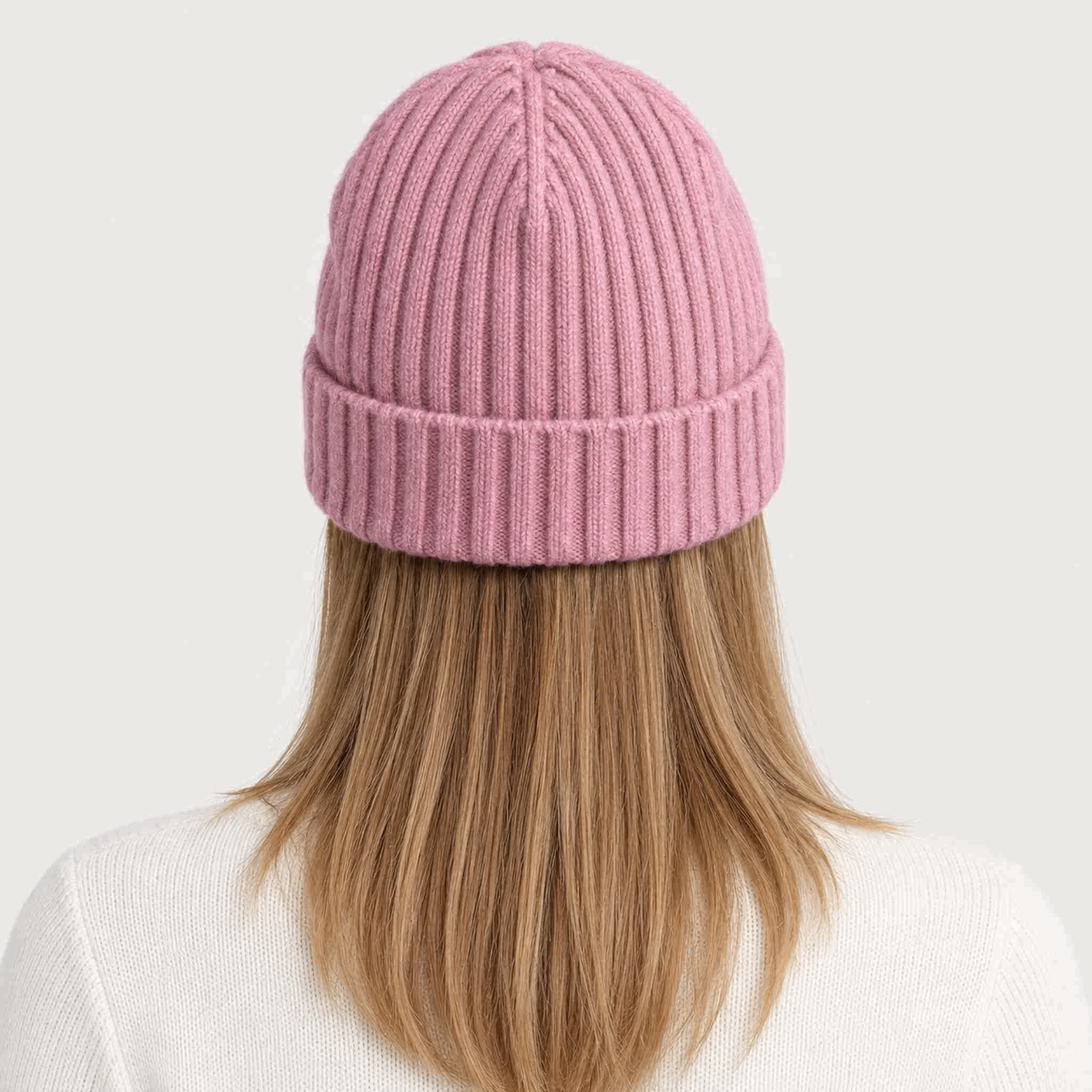 MC2 Saint Barth unisex moritz beanie in pink - female back