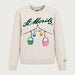 MC2 Saint Barth womens moritz cable sweater in white - product front