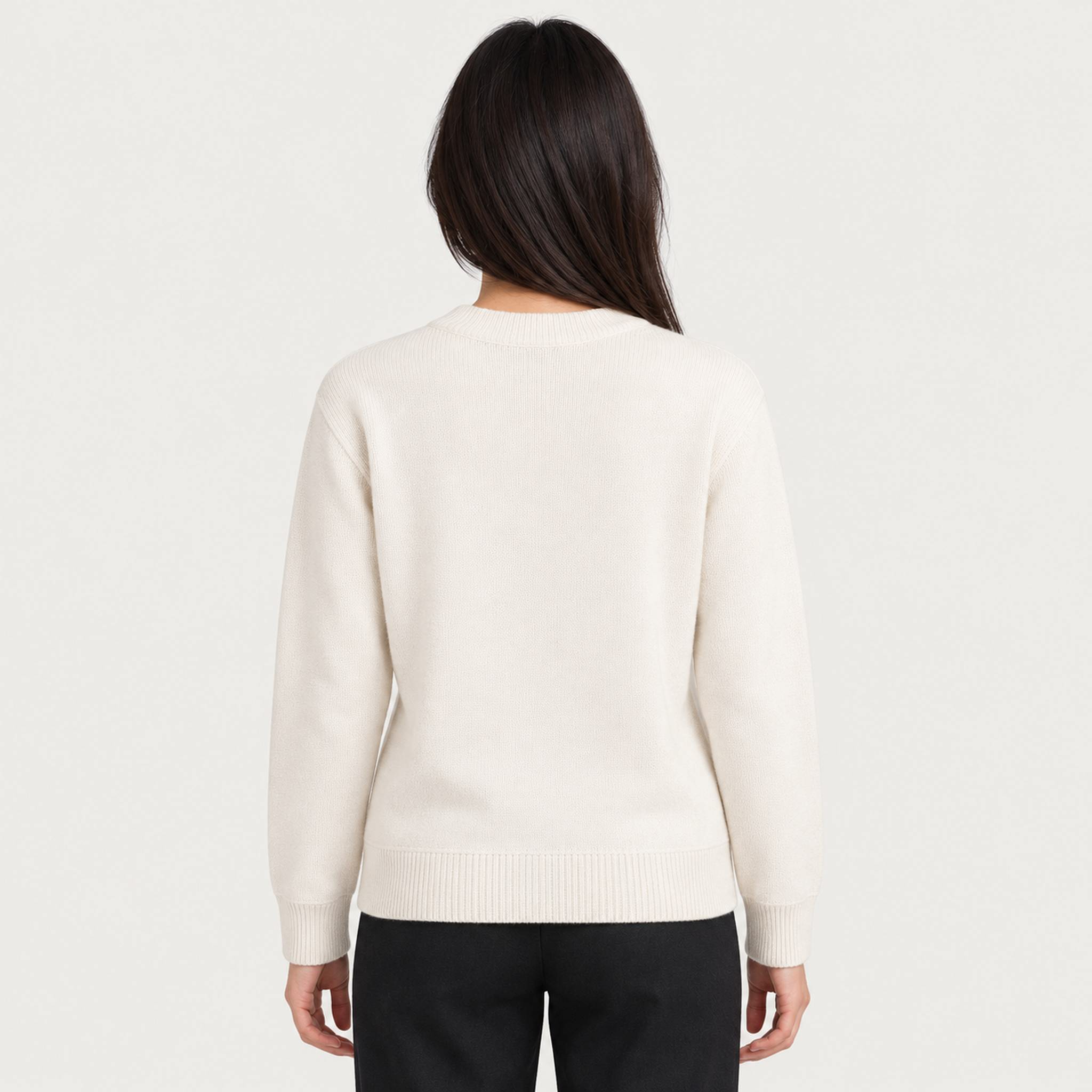 MC2 Saint Barth womens out of office sweater in white - model back